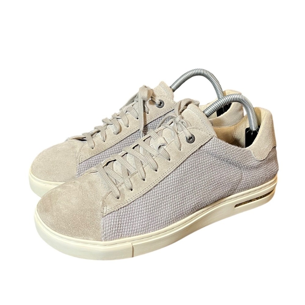 Birkenstock Bend Low Sneakers Mens 9 Womens 11 Gray Suede Canvas Lace Up